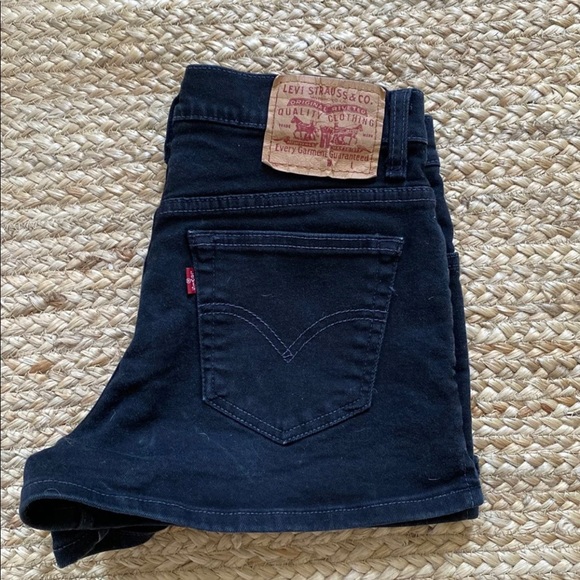 Levi's Pants - Vintage Levi Black Denim Shorts 7